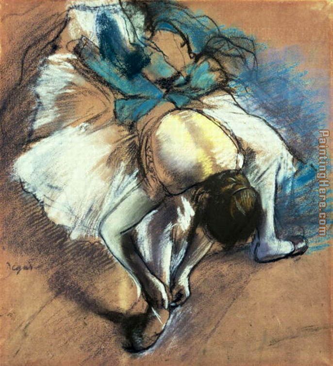 Edgar Degas Dancer Fastening her Pump